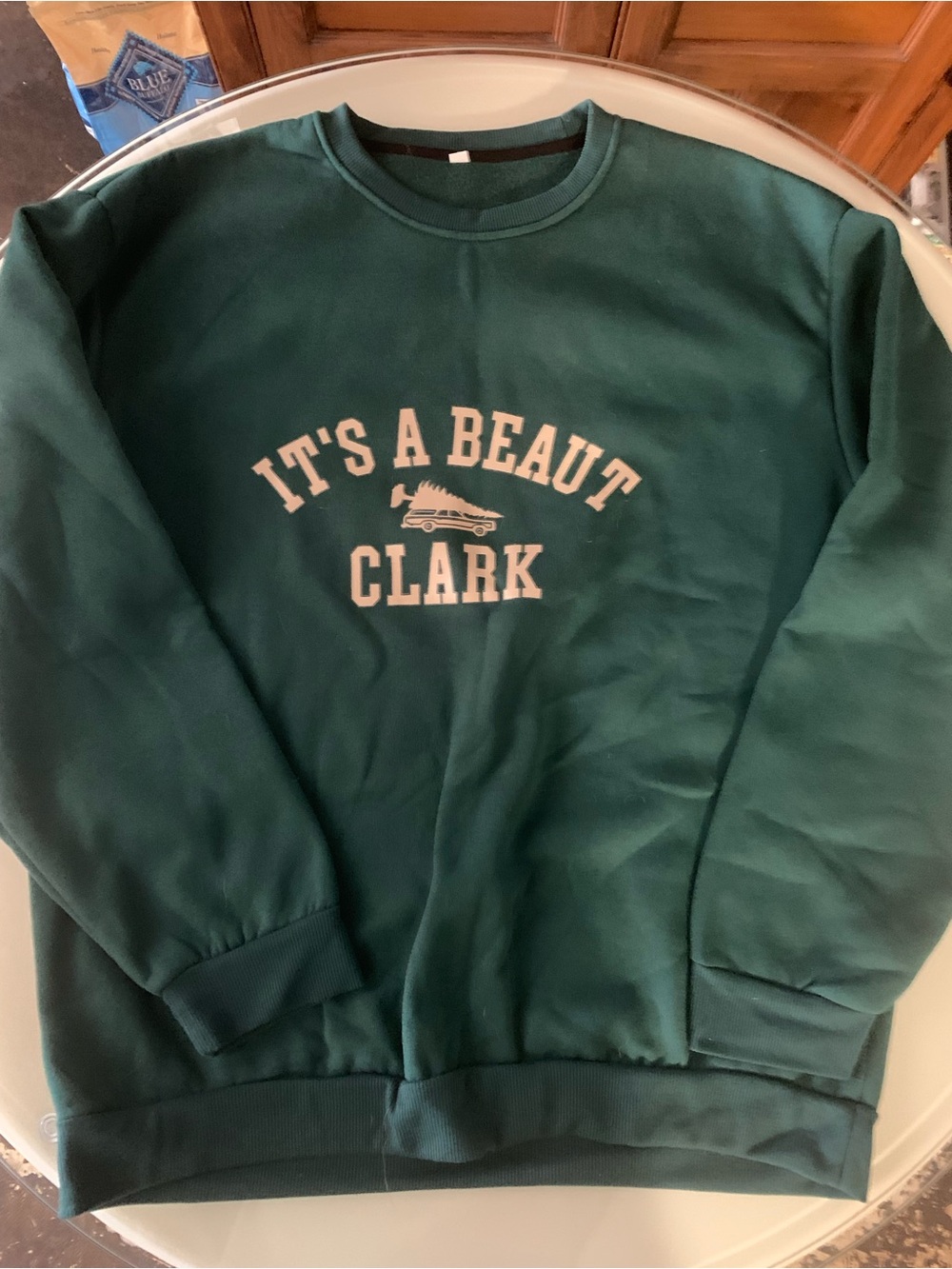 Christmas sweatshirt Green Crewneck Sweatshirt - Unbranded EUC